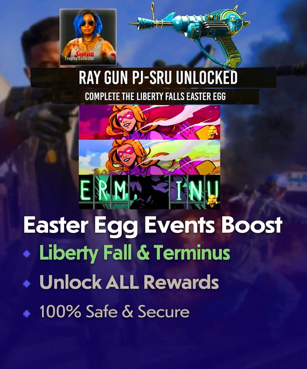 COD BO6 Easter Egg Events Boost - Liberty Fall & Terminus