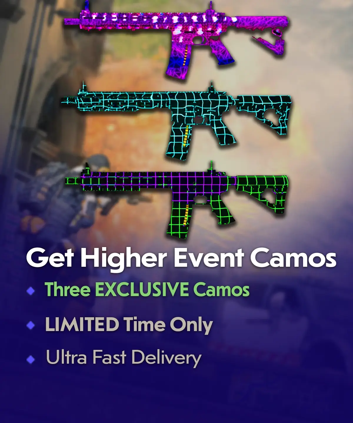 COD MW3 Get Higher Event Camos