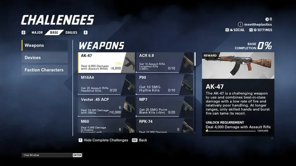 Max-out all weapons in XDefiant