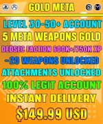 XDefiant Accounts For Sale - Gold Weapons