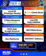 Call of Duty BO6 Accounts For Sale Tier 4