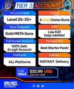 Call of Duty BO6 Gold Accounts For Sale