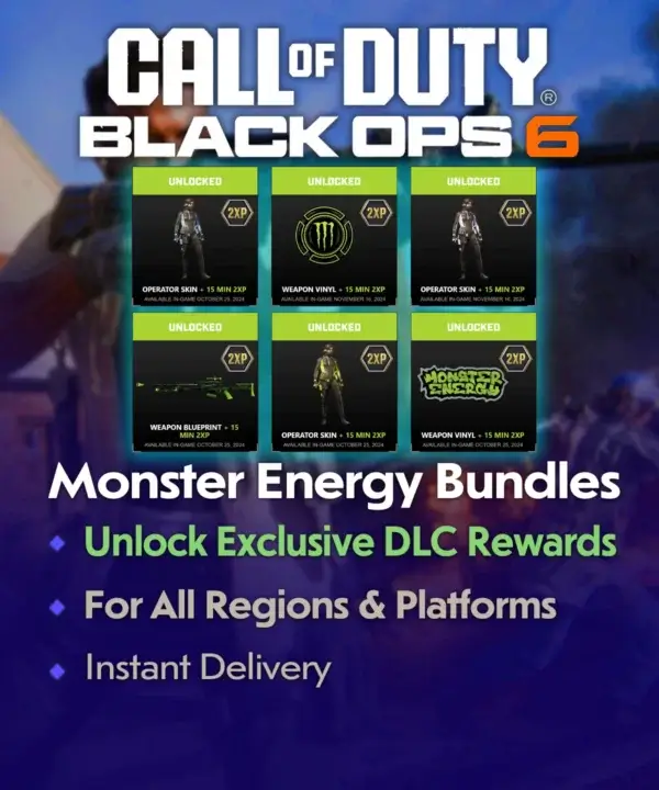 Call of Duty Black Ops 6 Monster Energy Bundle Codes