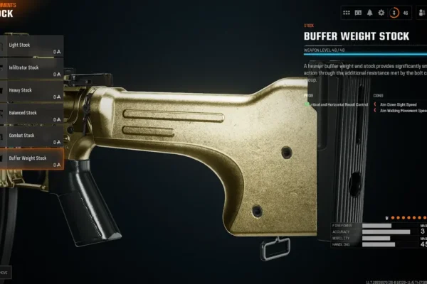 Black Ops 6 buffer weight stock