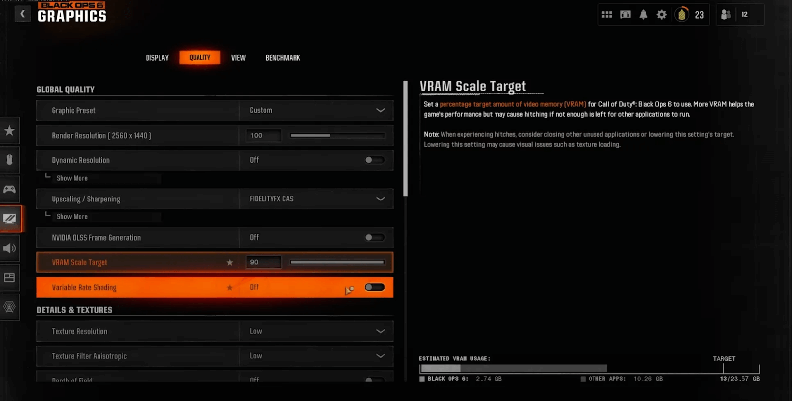 Boosting FPS with NVIDIA settings