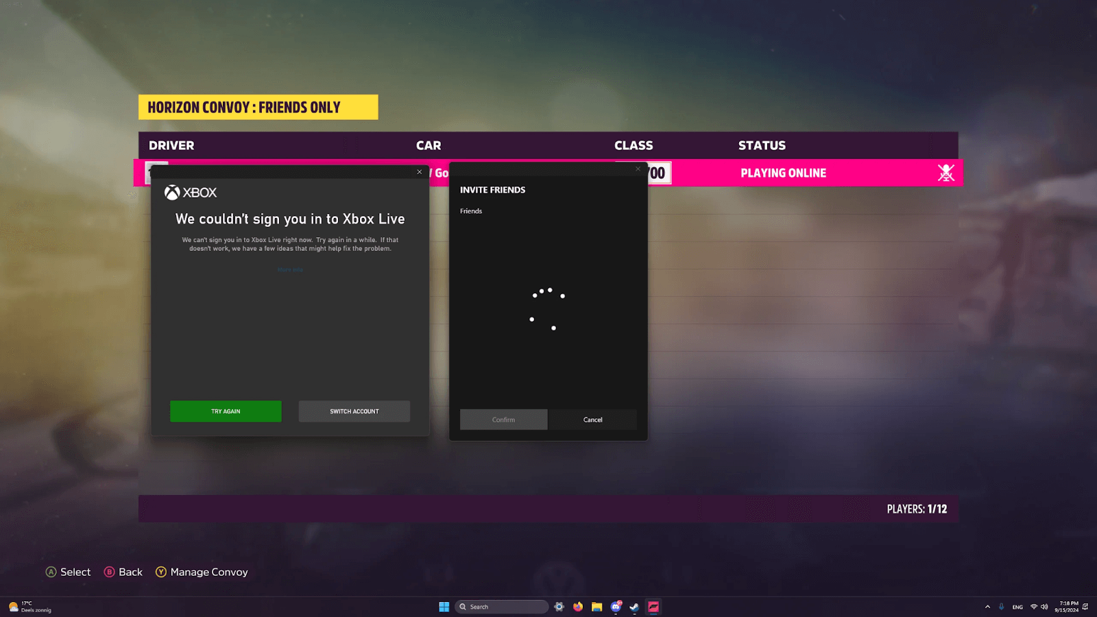 How Do PC Players Join Forza Horizon 5 Invite friends