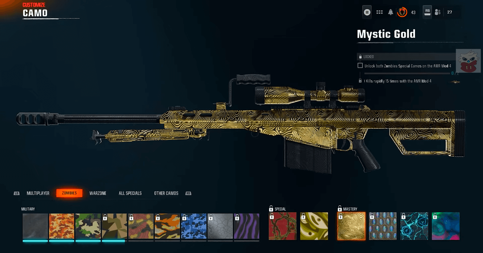 AMR Mod 4 Camos in Multiplayer