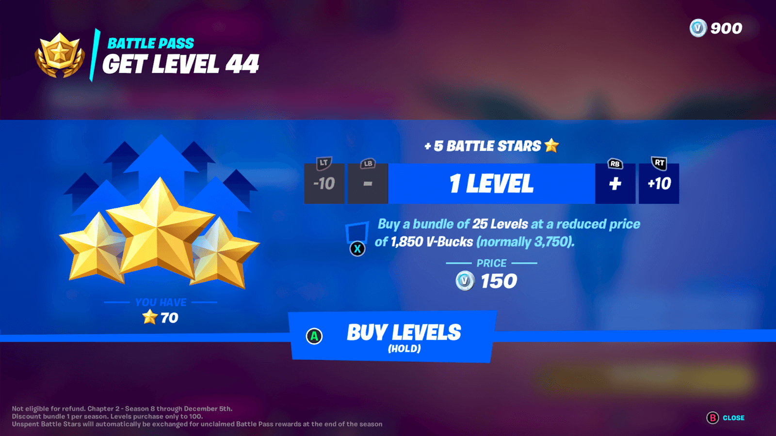 Buying Battle Pass Levels (Optional)