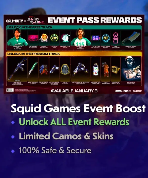 COD BO6 Squid Games Event Boost