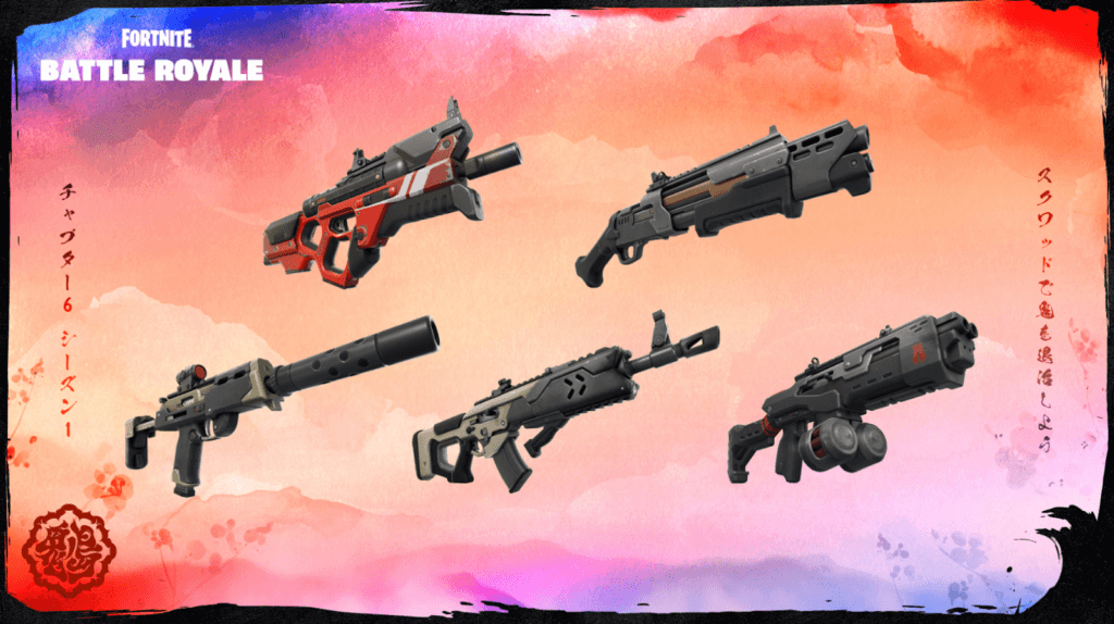 Fortnite Chapter 6 mythic weapons