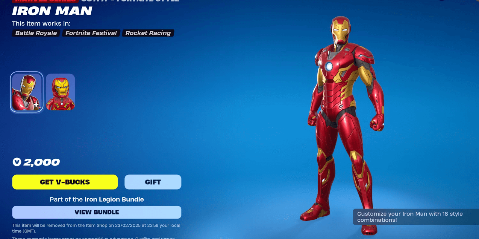 Best Iron Man Styles to Use in Fortnite