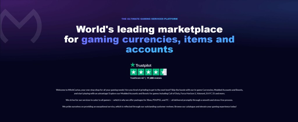 Account Boosting at MitchCactus