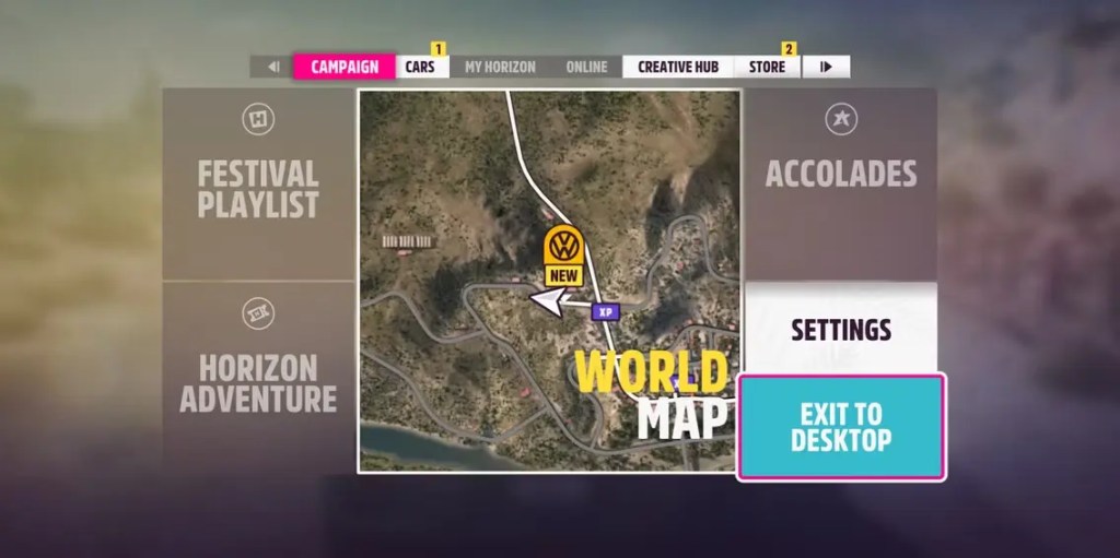 Map in FH5