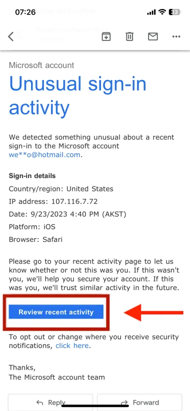 Unusual sign in activity email WEBP Unusual sign in activity email WEBP