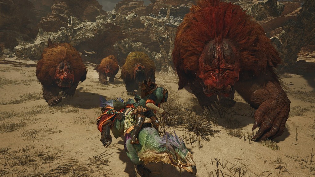 Using Slinger with weapon out in Monster Hunter Wilds