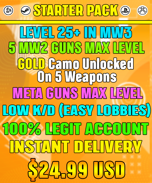 COD MW2 Accounts For Sale Starter Pack
