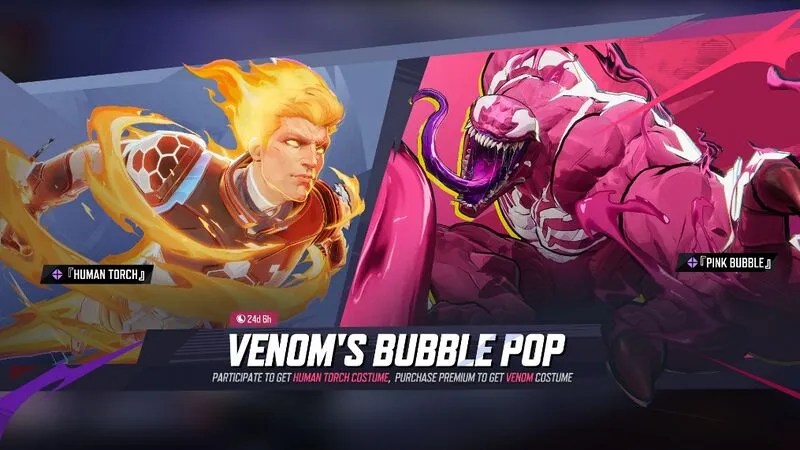 Venom's Bubble Pop Rewards