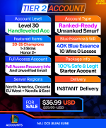 Buy League of Legends Account - LoL Smurf Accounts For Sale T2 HandLeveled