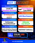 Buy League of Legends Account - LoL Smurf Accounts For Sale T3 Boosted