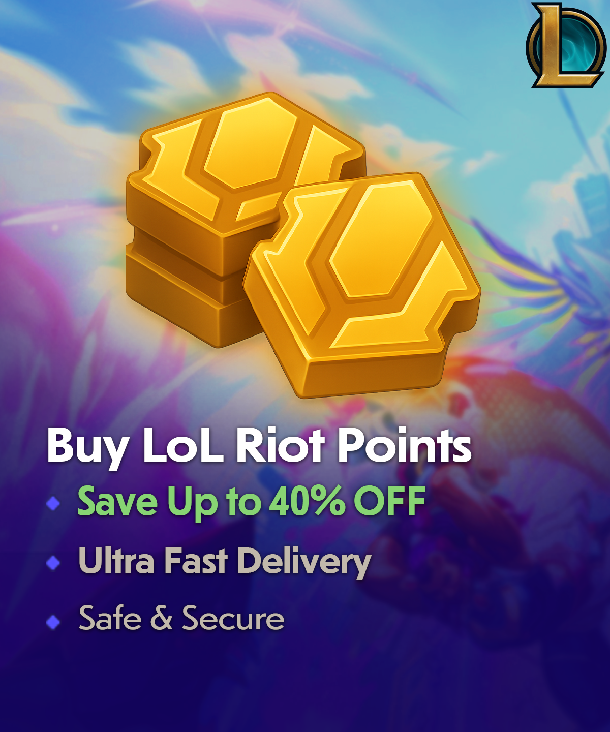 Buy LoL Riot Points - Cheap League of Legends RP