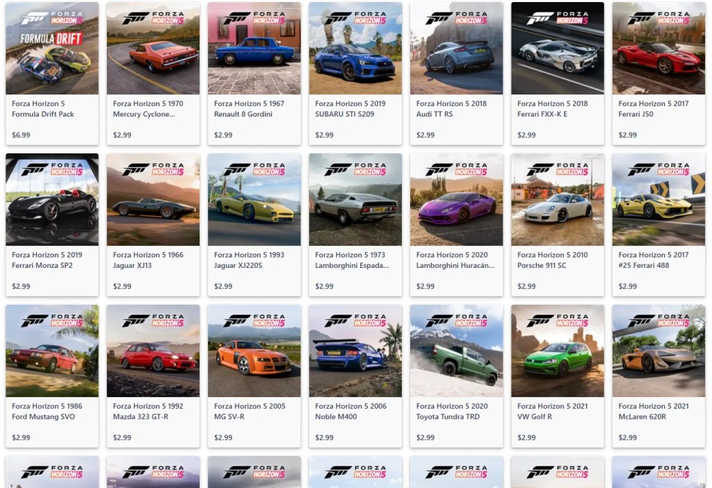 Car Pass DLC FH5