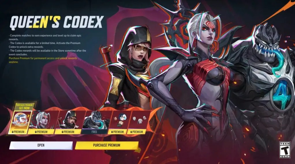 Marvel Rivals Queen’s Codex Event Rewards & End Date