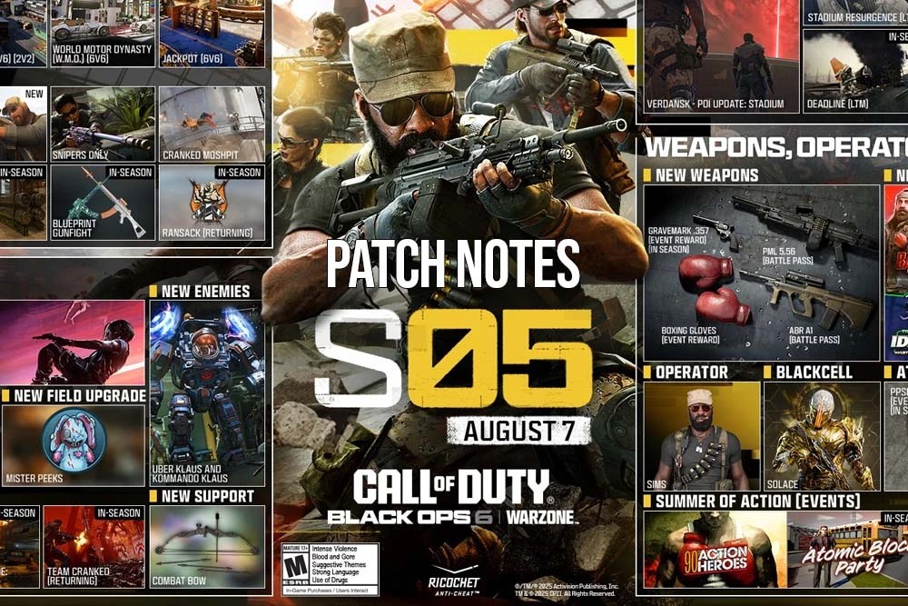 Black Ops 6 Season 5 Reloaded Patch Notes