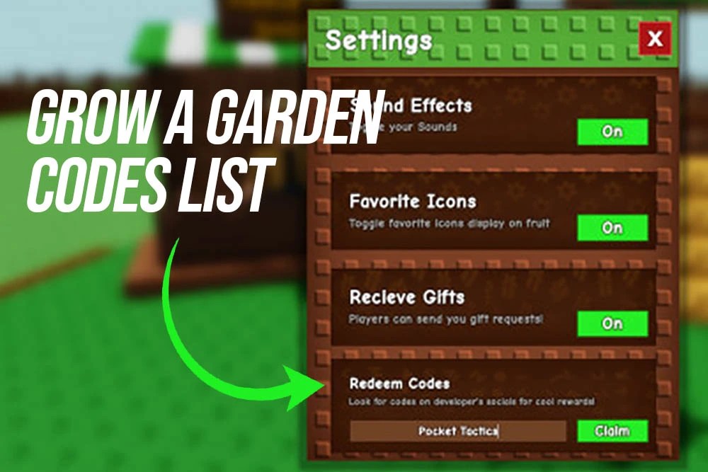 Redeem Grow a Garden codes