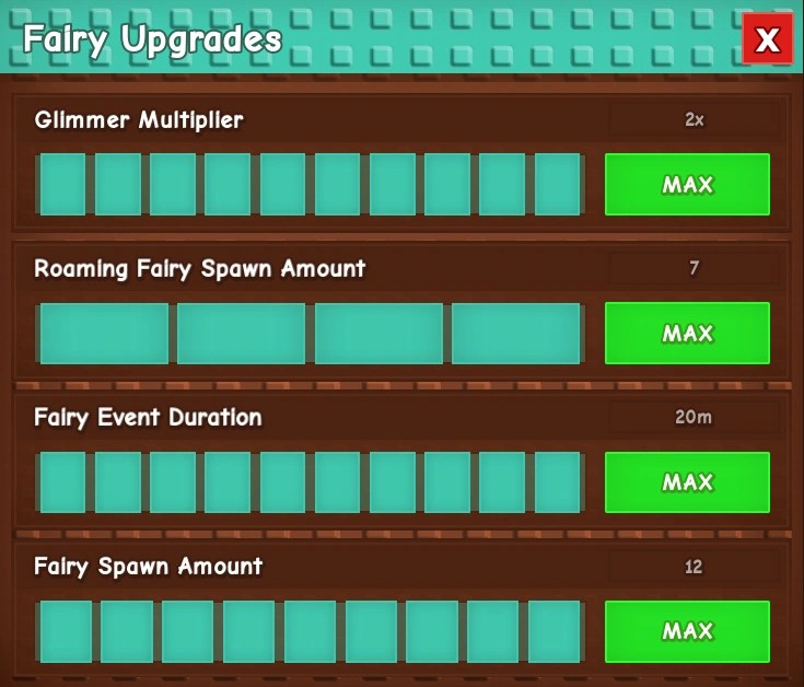 Upgrades From The Fairy Godmother