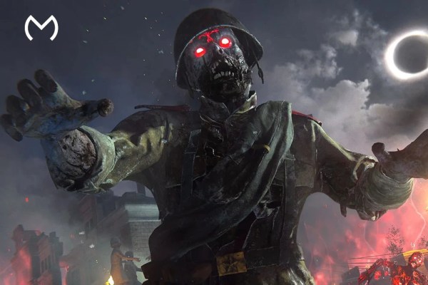 Zombie mode in Call of Duty, featuring waves of undead and iconic maps.