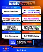 Battlefield 6 Accounts For Sale - Tier 6 All ARs n SMGs LVL50