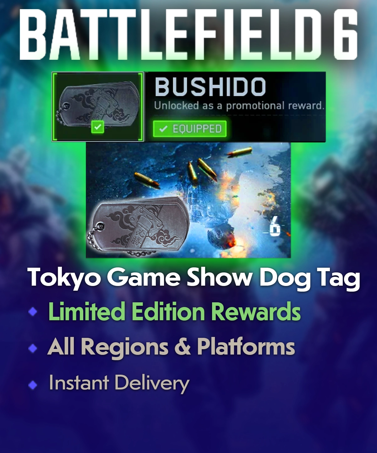 Battlefield 6 Tokyo TGS 2025 Dog Tag Reward Codes