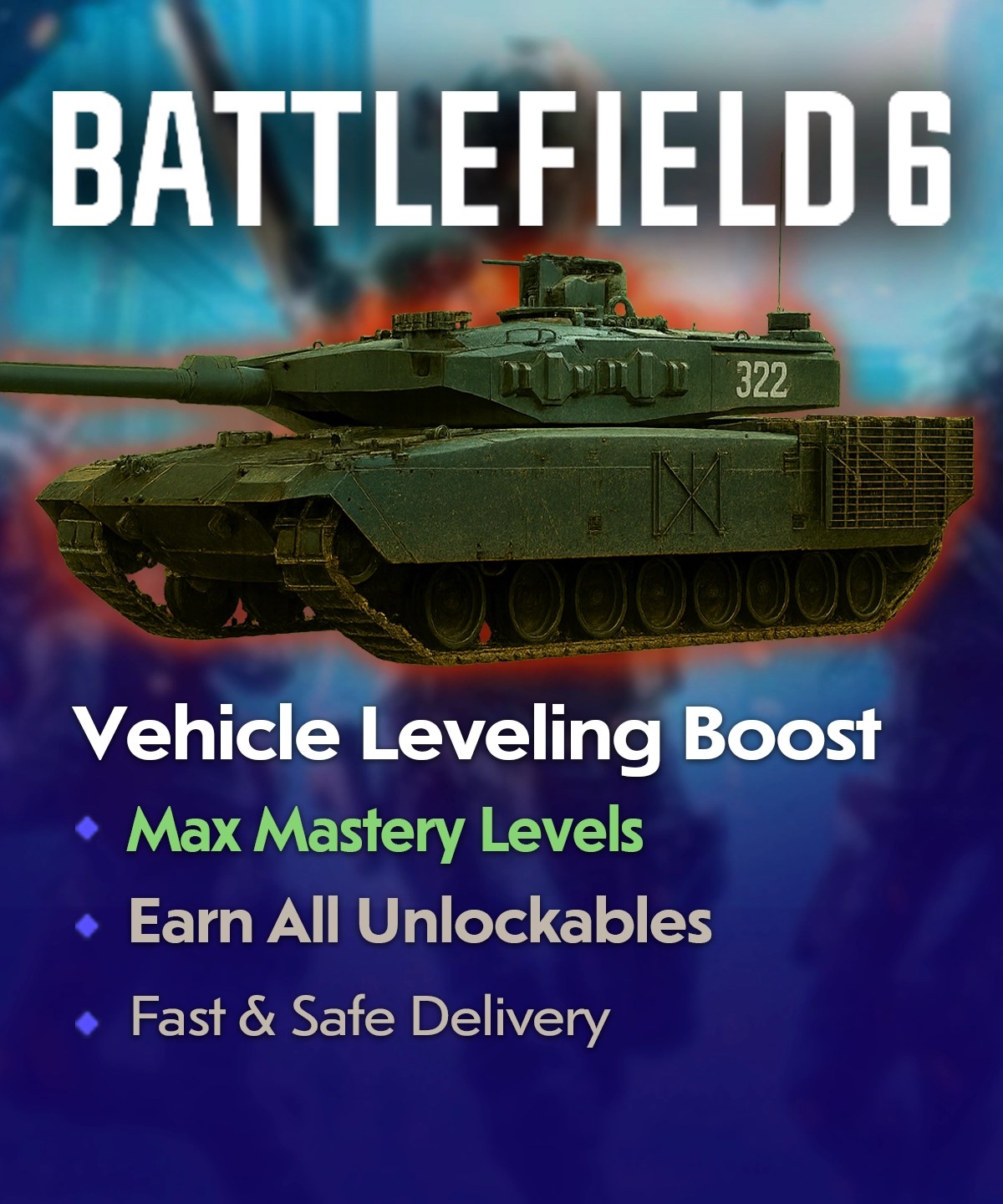 Battlefield 6 Vehicle Leveling Boost - Max Mastery Levels