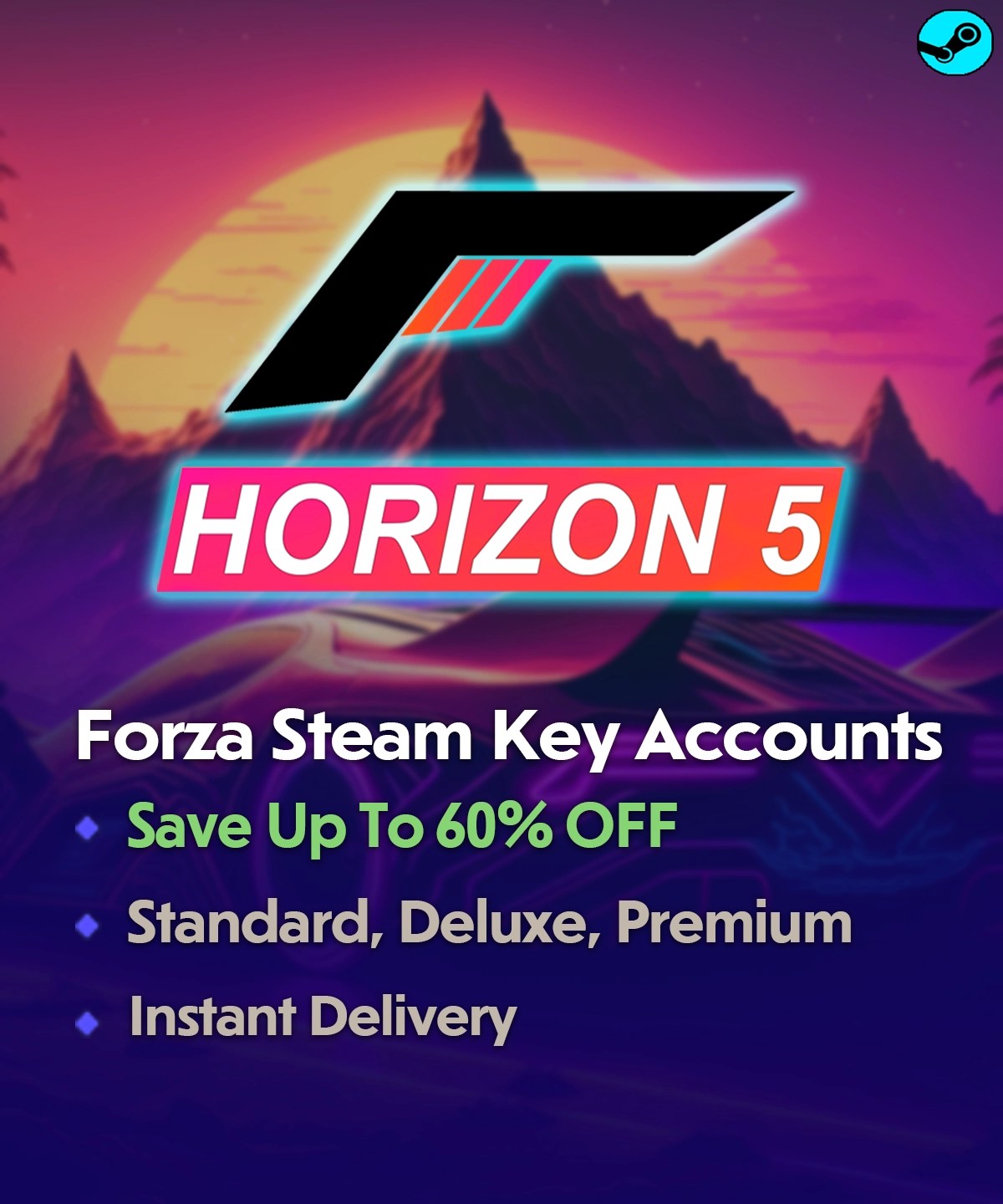 Forza Horizon 5 Steam Key Accounts