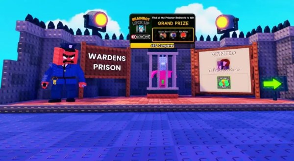 Plants vs Brainrots Wardens Prison