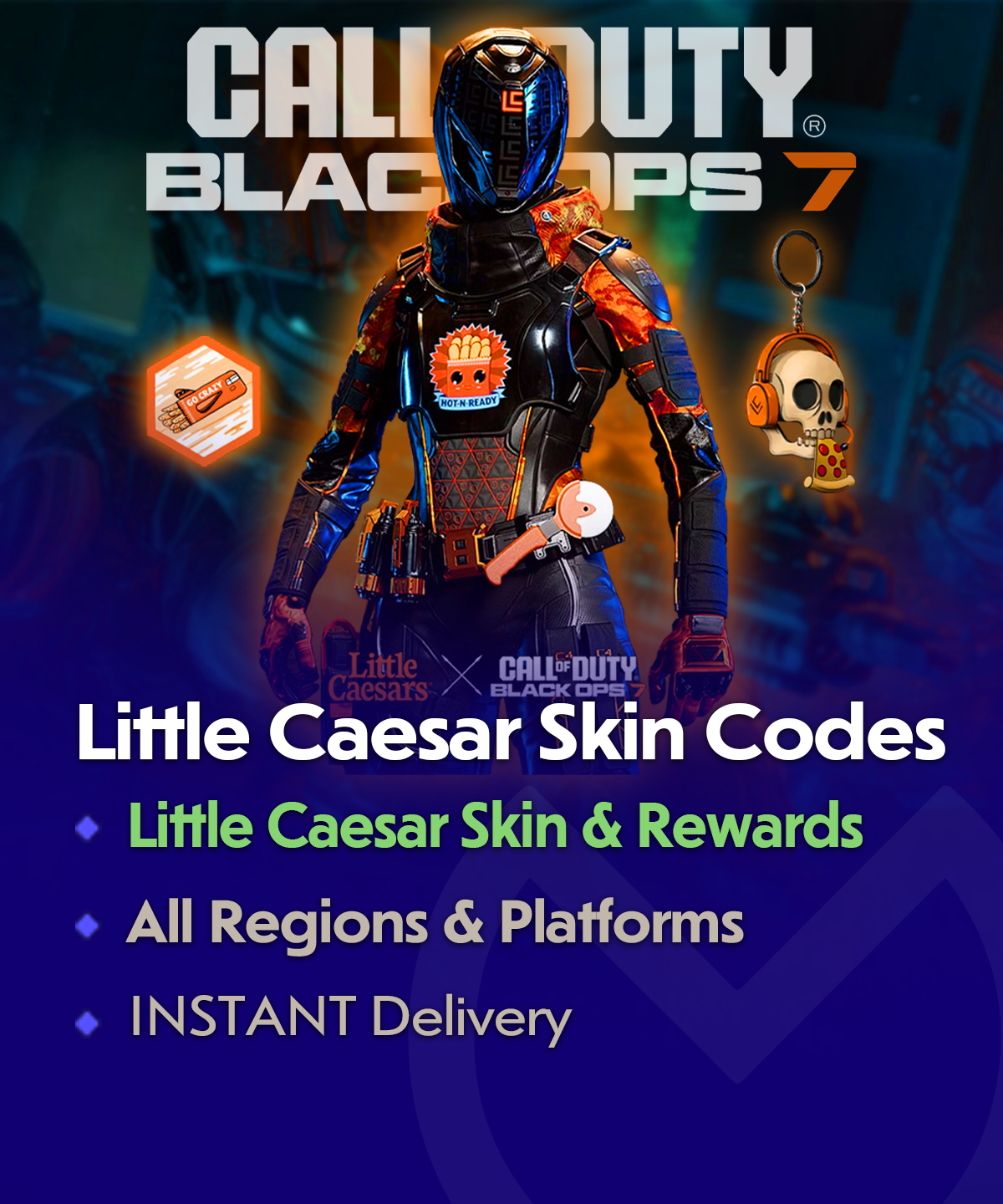 COD BO7 Little Caesar Skin Codes