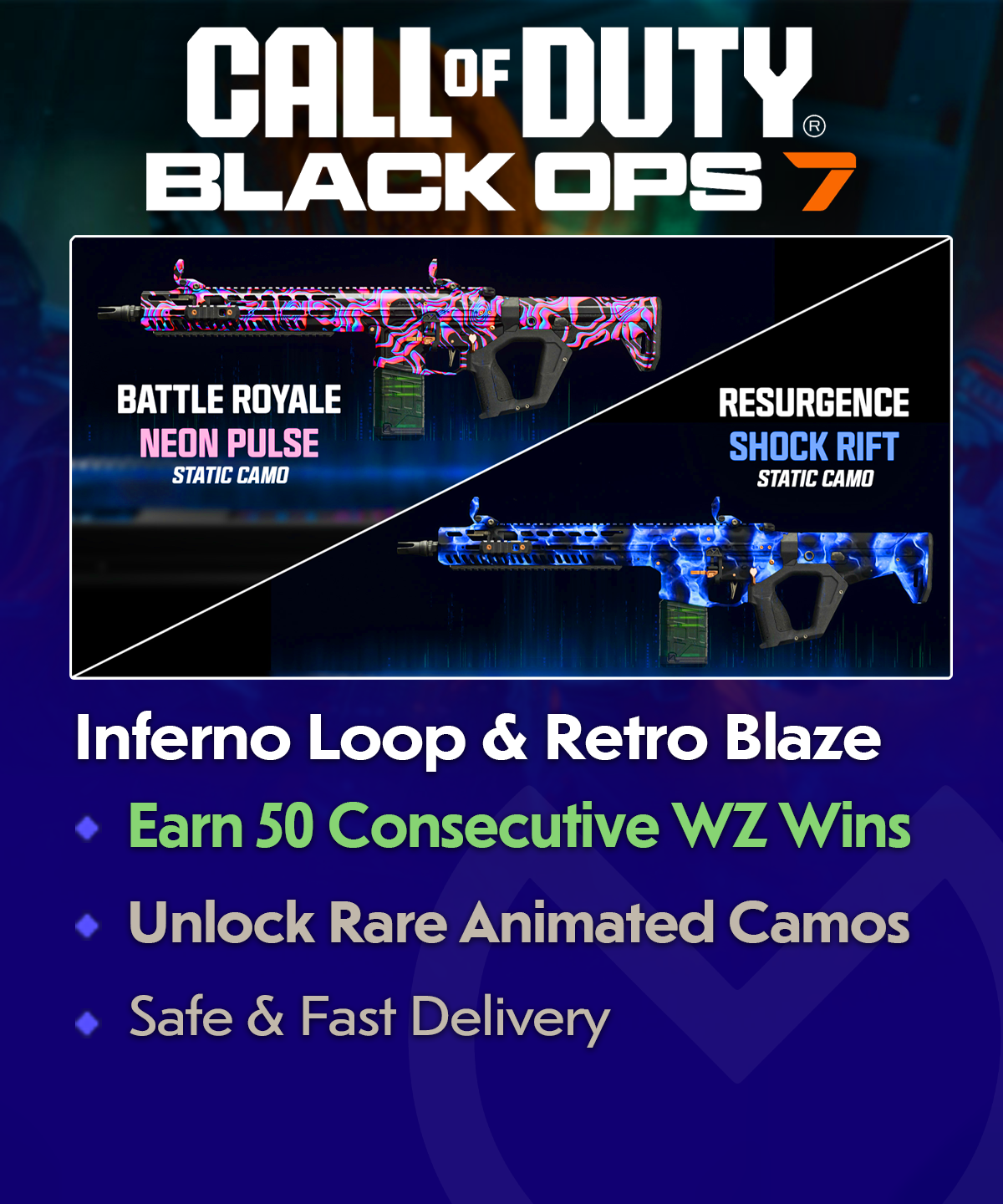 COD BO7 Inferno Loop & Retro Blaze Camo Unlock - Wins Boost