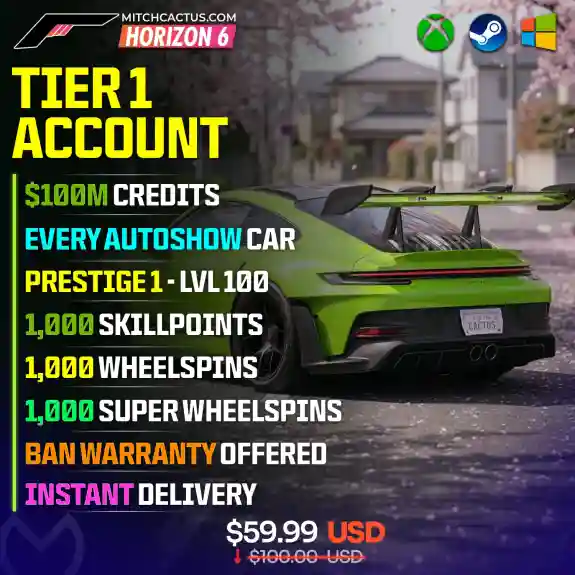Forza Horizon 6 Modded Account Tier 1 V3