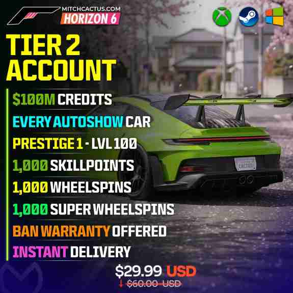 Forza Horizon 6 Modded Account - Tier 2