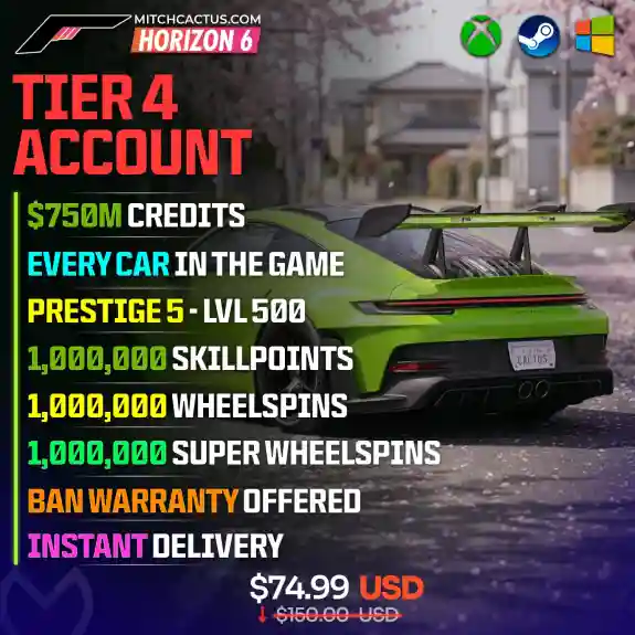 Forza Horizon 6 Modded Account Tier 4 V3