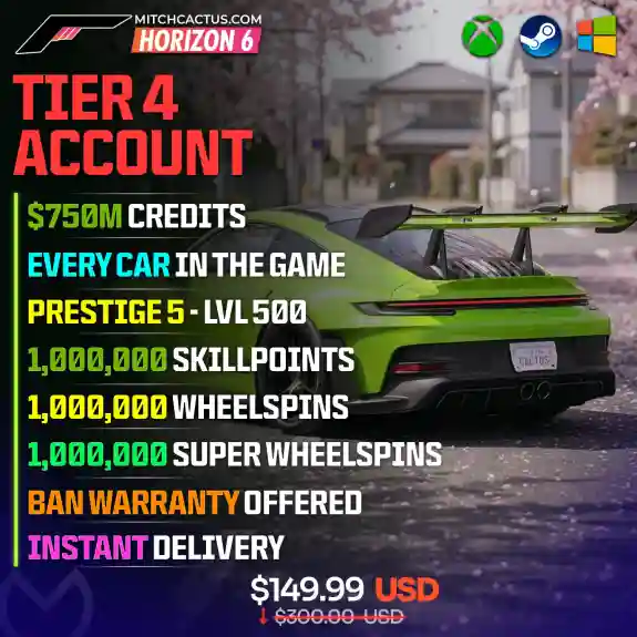 Forza Horizon 6 Modded Account Tier 4 V3