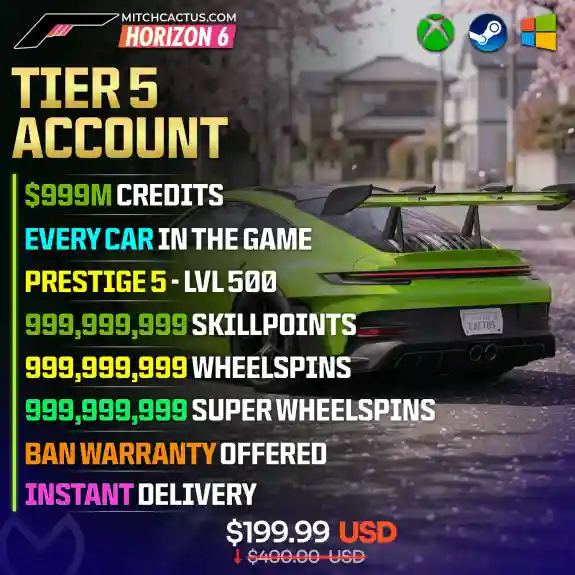 Forza Horizon 6 Modded Account Tier 5 V3