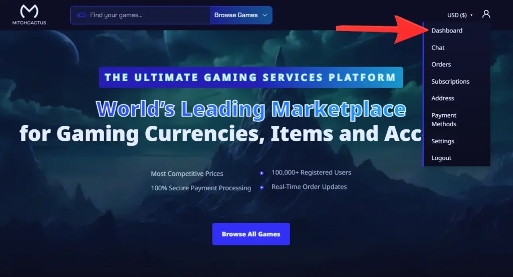 my account section
