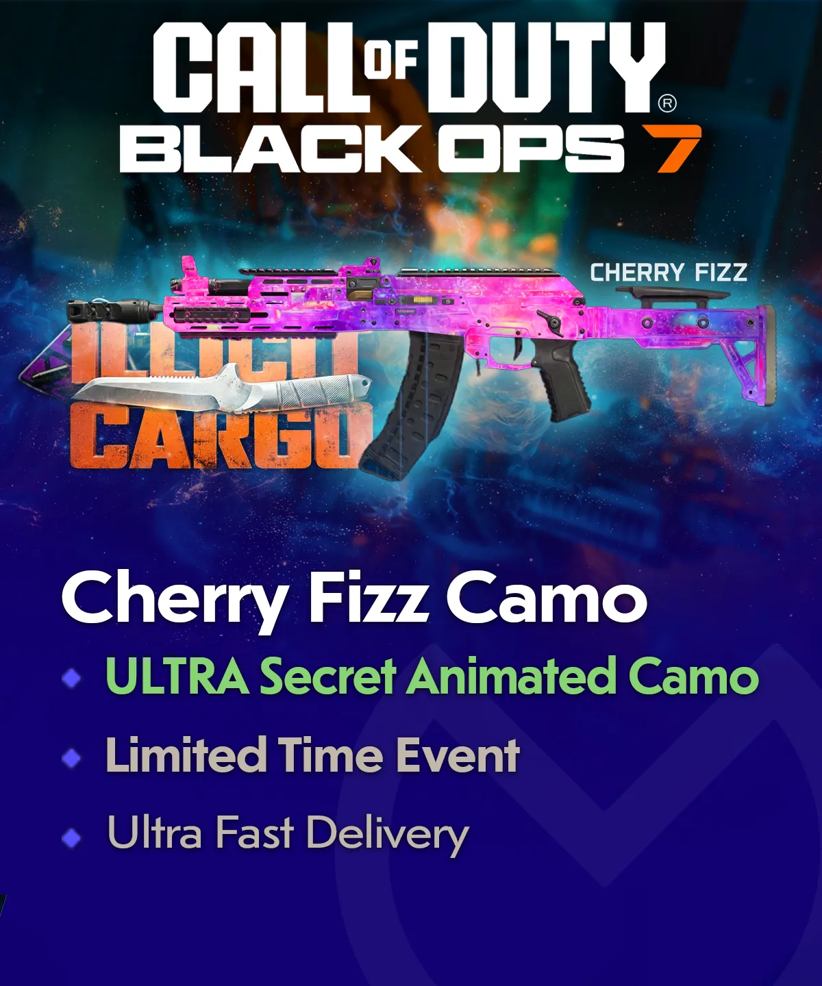 COD BO7 Cherry Fizz Camo Unlock - Illicit Cargo Event - Mitchcactus