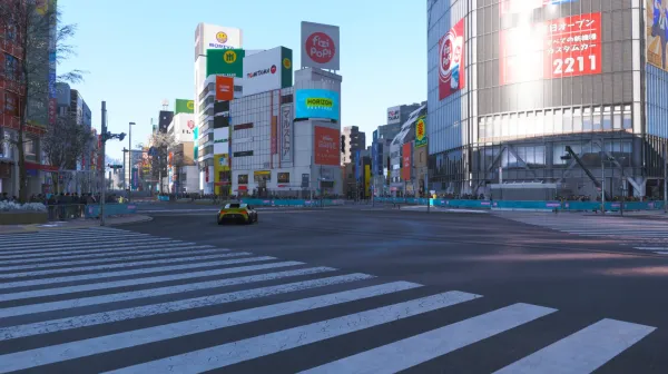 drift zones near shibuya crossing