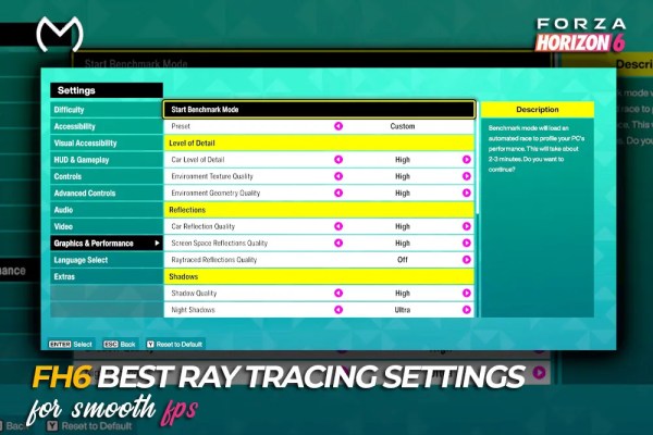 Best Forza Horizon 6 Ray Tracing Settings for Smooth FPS
