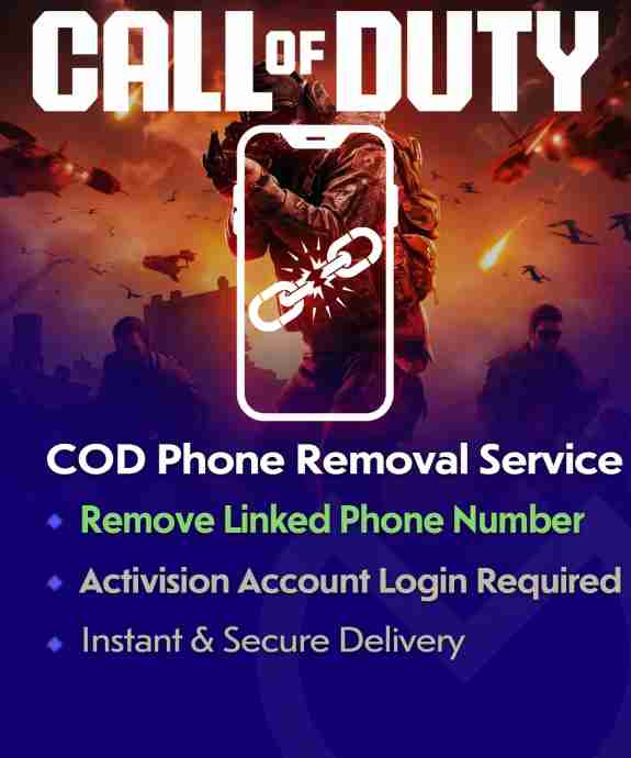 Buy COD Activision Phone Number Removal Service