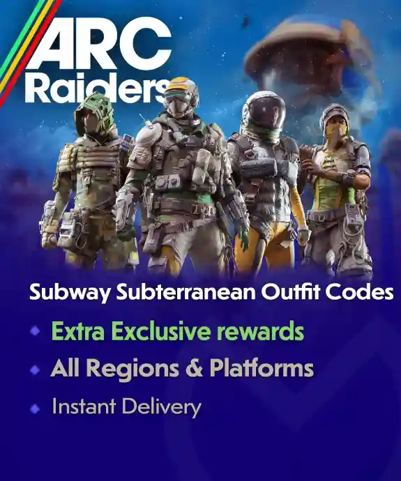 ARC Raiders x Subway Subterranean Outfit Codes
