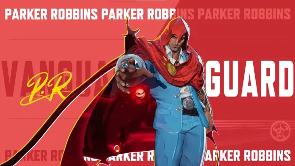 The Marvel character The Hood standing and reaching out with glowing dark power before a branded name wall for Marvel Rivals Season 9.5.