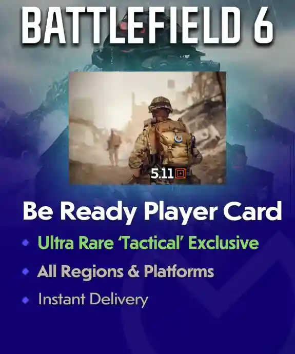 Battlefield 6 Be Ready Player Card Codes For Sale